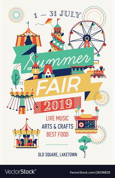 Summer Template, Hiring Poster, Template Book, Summer Fair, Now Hiring, Desain Editorial, Event Poster Design, Poster Banner, Job Fair