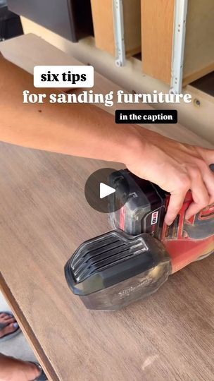 5.1K views · 306 reactions | ↓ six tips here ↓

Prep work is one of the most important steps in refinishing furniture. Sanding your piece in preparation for paint or stain can make or break your final finish. Keep reading for my best sanding tips, and SAVE this video so you can refer back to it later!

1️⃣ SANDPAPER GRIT

80 grit: sand through layers of paint or stain - never use on bare wood or veneer
120-180 grit: smooth your piece and prep it for paint or stain
220-320 grit: gentle sanding in between layers of primer or paint
400 grit: gentle sanding in between layers of topcoat

2️⃣ SAND THROUGH THE GRITS

If you start with 80 grit, always make sure to do another pass with 100 grit, and then again with 120 or 150 grit, and finish with 180 or 220 grit. This prevents sanding swirls! I al Painting Dressers, Sanding Furniture, Sanding Tips, Sanding Wood, Furniture Flipping, Sanding Tools, Furniture Flips, Furniture Refinishing, Painted Dresser