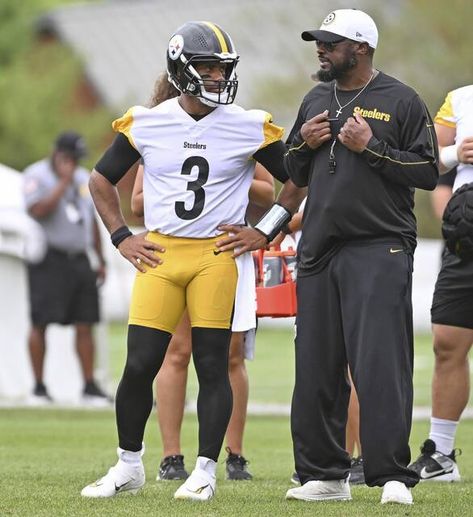 Mike Tomlin officially names Russell Wilson as Steelers' starting quarterback Tom Wilson Capitals, Kyle Allen, Russell Wilson Steelers, Steelers Vs Ravens, Hines Ward Steelers, Calf Injury, Steelers Beat Ravens, Justin Fields, Important News