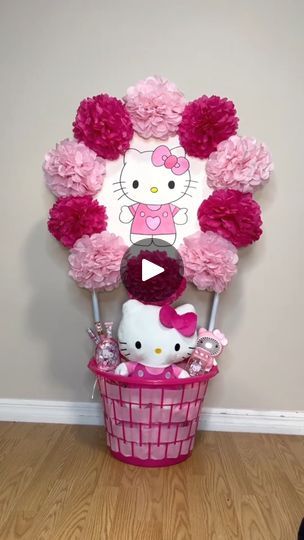 20 reactions | Gift Basket DiY using the AR Drawing app  #ARDrawing #ARDrawingApp #giftbasket #ardrawingpartner | Lou Flores Crafts | Lou Flores Crafts · Original audio Hello Kitty Centerpiece Ideas Diy, Hello Kitty Gift Baskets, Hello Kitty Birthday Ideas, Hello Kitty Centerpiece, Hello Kitty Centerpieces, Gift Basket Diy, Lou Flores, Sanrio Birthday, Hello Kitty Gifts