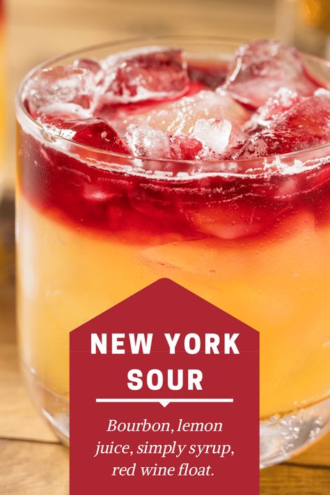 Wedding Musts, Wine Float, New York Sour, Bourbon Cherries, Drinks Recipe, Pretty Cocktails, Sour Foods, Bourbon Drinks, Sour Cocktail