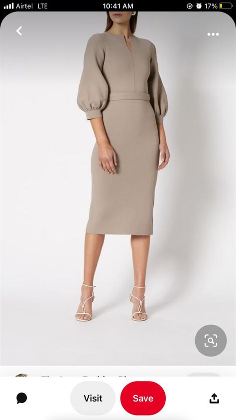 Scanlan Theodore, Work Dresses For Women, Dress With Sleeves, Elegant Dresses For Women, Tailored Dress, Work Outfits Women, Business Casual Outfits, Work Attire, Business Outfits