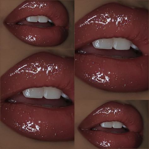 Lip Liner Lip Gloss Combo, Lip Liner Looks, Lips Combo, Glossy Lips Makeup, Lip Combos, Makeup For Black Skin, Lip Makeup Tutorial, Brown Skin Makeup, Makeup Help