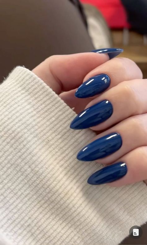 Stormy Blue Nails, Winter Round Nails, Nagel Tips, Her Nails, Blue Nail, Nails Desing, Girls Nails, Dream Nails, Fire Nails