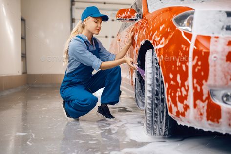 Car Washer, Car Girls, Car Cleaning, Car Wash, Brush Cleaner, Drawing Ideas, Washer, Wheel, Quick Saves