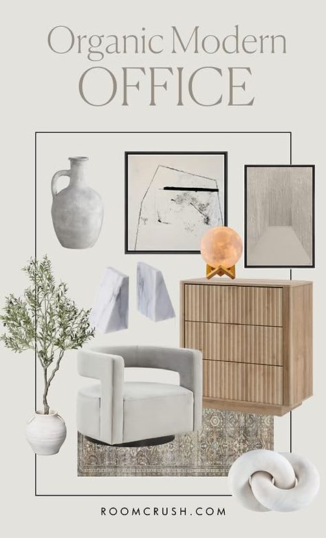 Editors Faves's Amazon Page Organic Modern Office, Transitional Modern Home, Desk Accessories Chic, Amazon Home Office, Velvet Swivel Chair, Office Styling, Beautiful Office Spaces, Organic Modern Living Room, Office Decor Ideas