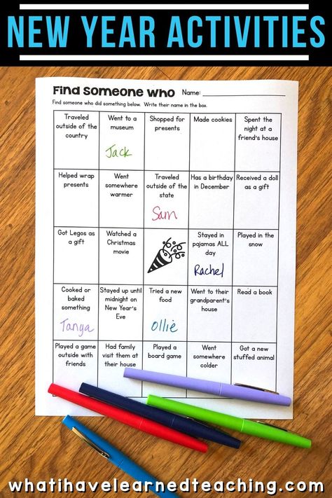 New Year Goal Setting, Making Words Activities, New Year Activities, Goal Activities, Activities For Elementary Students, New Year Words, New Years Activities, Primary Activities, Making Words