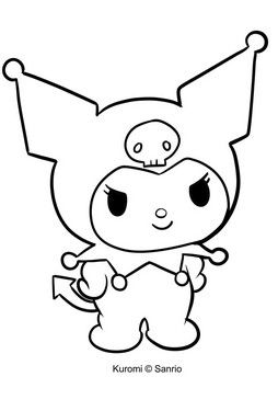 Kuromi Coloring Pages - Cartoons Kuromi Outline, Sanrio Coloring, ليلو وستيتش, Kuromi Sanrio, Minecraft Coloring Pages, Kitty Coloring, Hello Kitty Coloring, Free Adult Coloring Pages, Hello Kit