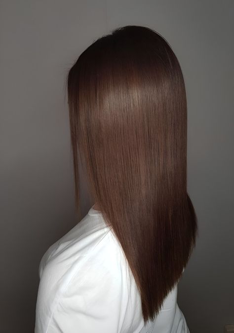 Cabello Color Chocolate Claro, Chocolate Brown Short Hair, Light Chocolate Brown Hair Color, Light Chocolate Brown Hair, Brown Hair Color Shades, Pelo Cafe, Brown Straight Hair, Latina Hair, Medium Hair Color