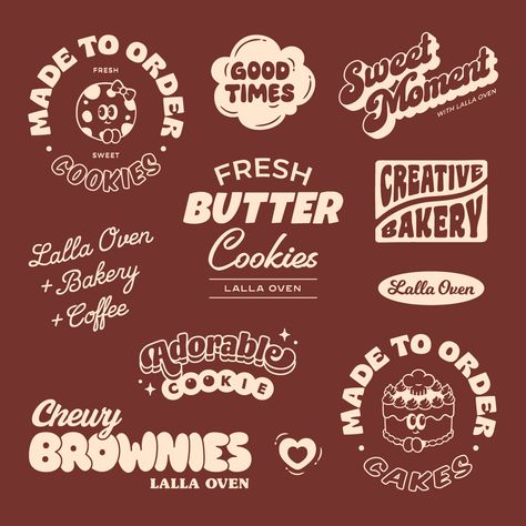 ✅⬆️CLICK THE LINK!!⬆️ Lalla Oven is a bakery brand with unique typography, artwork, and SNS content design by Liz Yoo. #bakery #branding . #Bakery_Branding_Logo #Bakery_Branding_Design #Food_Brand_Logos #Bakery_Packaging_Design Bakery Typography, Bakery Branding Logo, Bakery Branding Design, Food Brand Logos, Bakery Packaging Design, Biscuits Packaging, Font Sets, Free Business Logo, Cookies Branding