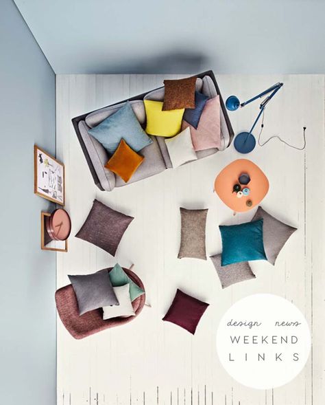 Weekend links #23 design news edition Room Top View, Living Room Top View, Ikea Living Room, Danish Furniture, A Living Room, Furniture Companies, Top View, Color Inspiration, Interior Inspiration