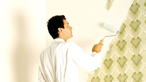 Painting over textured wallpaper: how to do it and the tools you’ll need Paintable Textured Wallpaper, Painting Over Wallpaper, Water Based Primer, Paintable Wallpaper, Feature Wallpaper, Velvet Wallpaper, Shabby Chic Dresser, Embossed Wallpaper, Texture Paint