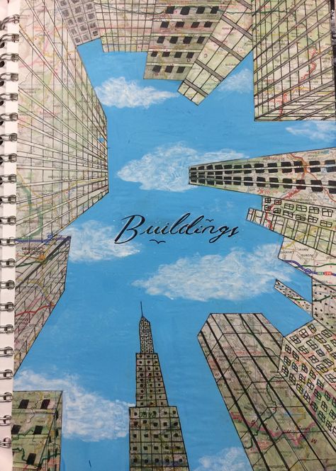 Buildings’ Title Page, GCSE sketchbook Croquis, Sketchbook Cover Ideas, Sketchbook Architecture, Sketchbook Ideas Inspiration, Ideas Sketch, Photography Sketchbook, Sketchbook Layout, Textiles Sketchbook, Art Alevel