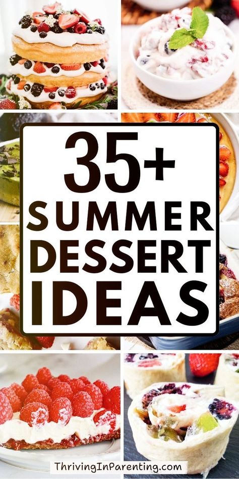 These summer dessert ideas are the perfect addition to any gathering or simply for indulging yourself on a sunny day! Whether you’re looking for dessert recipes for summer cookouts that are chocolate-infused, creamy, or a lighter option, there’s something for your family and friends to enjoy! Plus, these dessert ideas for summer party are quick and easy to make, perfect for busy hosts like me. Whip up these summer desserts for a crowd and watch them disappear at your summer get-together! Dessert For Picnic Summer, Party Desserts For A Crowd, Key Lime Pie Bites, Summer Recipes Easy, Strawberry Yogurt Parfait, Quick Summer Desserts, Dessert Recipes For Summer, Cranberry Cheesecake Bars, Summer Dessert Ideas