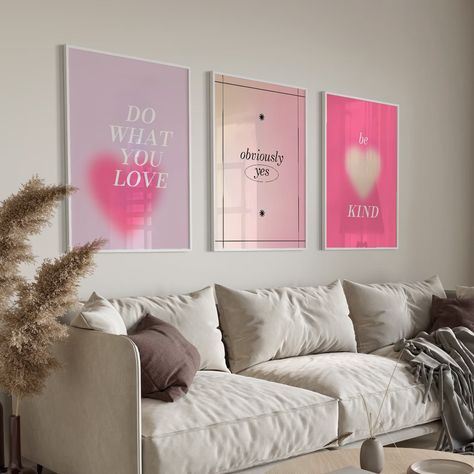 Glossy Nails, Aura Poster, Pink Room Decor, Number Wall, Pink Aura, Pink Room, Wall Art Canvas Painting, Trendy Wall Art, Rooms Home Decor