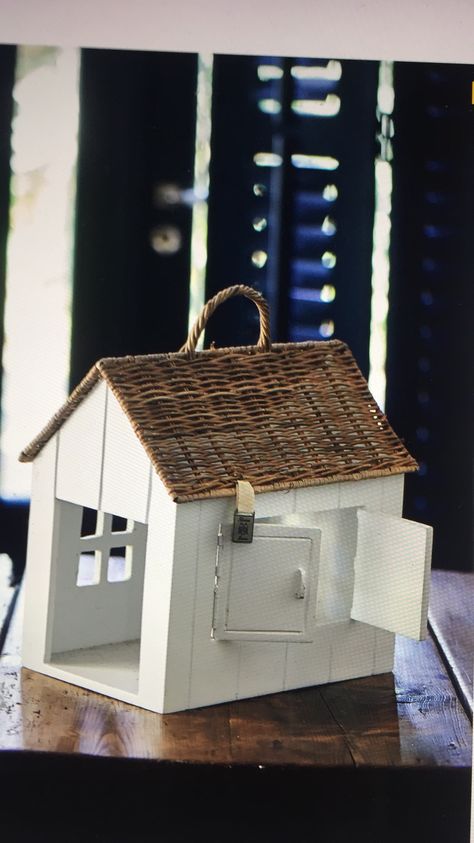 Storage Toys, Riviera Maison, Wicker Furniture, Kids Storage, Toy Storage, Bird House, Decoupage, Toys, Outdoor Decor