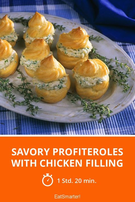 Profiteroles Recipe, Cream Filling Recipe, Healthy Delicious Recipes, Choux Pastry, Savory Pie, Eat Smart, Healthy Delicious, Eat Smarter, Filling Recipes