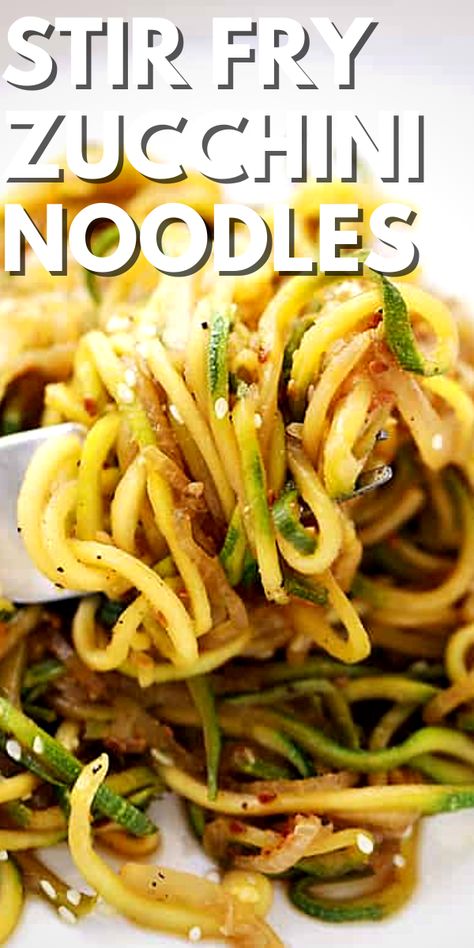 Zucchini Swirls Recipes, Veggie Spiral Recipes, Zoodle Recipes Healthy Clean Eating, Cold Zoodle Recipes, Asian Zucchini Noodles, Spiral Zucchini Recipes Spaghetti, Spiral Zucchini Recipes Healthy, Sauce For Zucchini Noodles, Asian Zoodles Zucchini