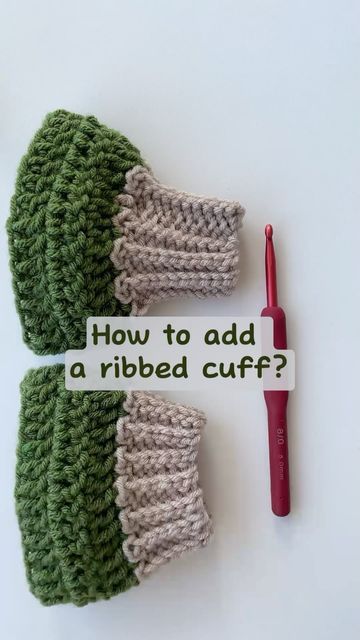 Angelina on Instagram: "How to add a ribbed cuff? In this example, I’m attaching slip stitch (sl st) ribbing. One row per stitch. Row 1: Make a slip knot and attach the yarn to the first stitch on the sleeve. Ch your cuff length. You can change the number of chains depending on how long you want the cuff to be. Make 1 slip stitch in the second stitch from the hook, and 1 slip stitch in each chain. Then make 1 slip stitch in the next stitch on the sleeve edge. This is how we attached the row to the edge. Make 1 more slip stitch in the next stitch on the sleeve edge. Turn your work. Row 2: 1 slip stitch into back loop only (BLO) of each stitch across. Then make Ch 1 and turn your work. For the next rows repeat: - 1 slip stitch into BLO of each stitches across. - 1 slip stitch in the ne Cuff Stitch Crochet, How To Slip Stitch Crochet Pieces Together, How To Crochet Ribbed Cuffs, Ribbed Cuff Crochet, Crochet Sleeve Edging, Crochet Edge For Sweater, How To Add Ribbing To Crochet, Sweater Cuff Crochet, Slip Stitch Back Loop Crochet