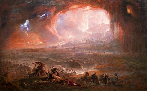 John Martin classic art #painting classical art Destruction of Pompeii and Herculaneum #4K #wallpaper #hdwallpaper #desktop Thomas Gainsborough, William Turner, Pompeii Paintings, Pompeii And Herculaneum, John Tenniel, John Martin, York Minster, John William Waterhouse, Tate Britain