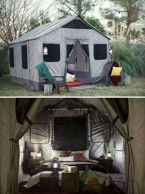 Cabin tent! Amazon. Creative Camping Ideas, Salford City, Tenda Camping, Camping Cot, Family Tent Camping, Cabin Tent, Safari Tent, Family Camping Trip, Tree Houses