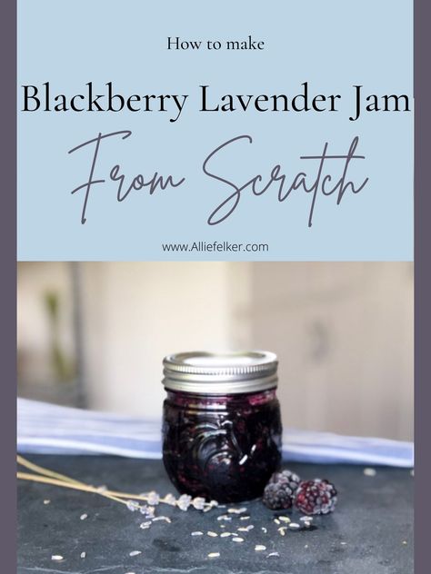 Lavender Jam Recipe, Unusual Jam Recipes, Blackberry Lavender Jam, Blackberry Jelly Recipe, Blackberry Recipe, Jalapeno Jam Recipe, Freezer Jams, Lavender Jelly, This Is My Jam