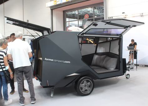 Squaredrop Camper Plans, Small Camper Trailer, Small Car Trailer, Micro Camper Trailers, Teardrop Camper Interior, Small Camper Trailers, Teardrop Caravan, Caravan Trailer, Homemade Camper