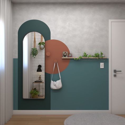 Paint Brands Interior, Terracota Decor, Bedroom Wall Designs, Bedroom Wall Paint, Wall Paint Designs, Decor Home Living Room, Home Design Decor, Wall Paint, 인테리어 디자인