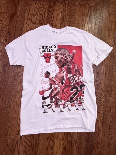 Nike Nike - Michael Jordan NBA T-shirt | Grailed Nba T Shirt Design, Jordan T Shirts Men, Nike Michael Jordan, Nba T Shirts, Jordan Shirts, Design Posters, Men's Tops, Sports Art, Jordans For Men