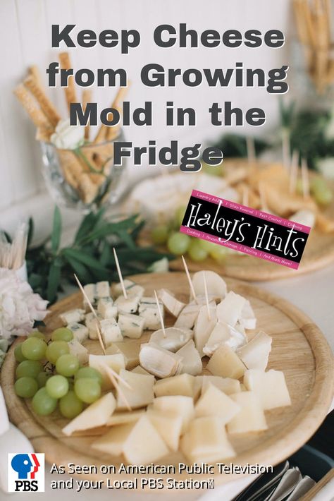 Keep Cheese from Growing Mold in the Fridge. Moldy cheese in the fridge is wasteful, costly and gross! Here’s a great tip to keep your cheese mold free. How To Keep Cheese From Molding, Moldy Cheese, One Pot Cooking, Cheese Mold, Cooking Substitutions, Cookie Table, Decadent Chocolate Cake, Cooking Advice, Garden Solutions