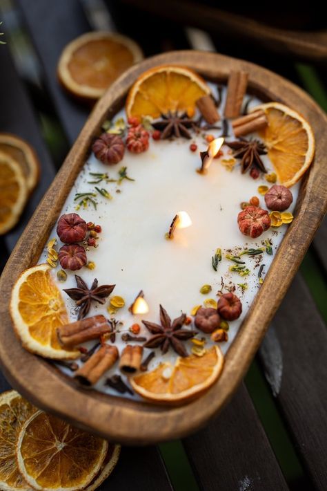 gorgeous candles to adorn your autumn table — new lullabies 🌙 Fall Candle Crafts, Thanksgiving Table Decor Ideas, Candle Making For Beginners, Christmas Coffee Table Decor, Flickering Candle, Homemade Scented Candles, Every Aesthetic, Thanksgiving Table Decor, Diy Candles Scented