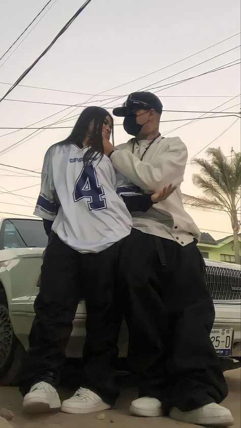 Chicana Style Outfits, Chola Style, Estilo Cholo, Swag Couples, Cholo Style, Chicana Style, Couple Fits, Cute Couple Outfits, Couple Goals Teenagers