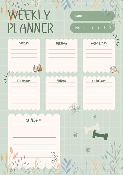 Weekly Planner free2025planner #minimalistplanner #notesaesthetictemplate🔵 Organisation, Simple Poster Design, Doodle Planner, Life Raft, Weekly Schedule Planner, Study Planner Printable, Note Pad Design, Online Planner, Weekly Planner Template