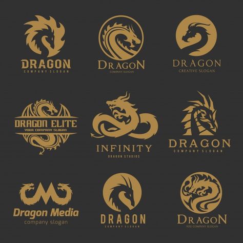 Fantasy Logo Design Ideas, Background Logo Design, Dragon Emblem, Peruvian Flag, Logo Dragon, Logo Circular, Fantasy Logo, Dragon Chino, Dragon Logo