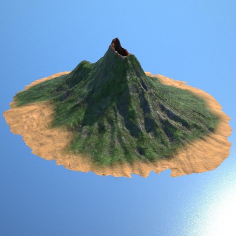 Volcano Island 3D Model #AD ,#Volcano#Island#Model Realistic Volcano Model, Volcano Diorama, Composite Volcano, Volcano Model, Volcano Projects, Volcano Island, Volcano Experiment, Amazing Science Experiments, Bored At Home