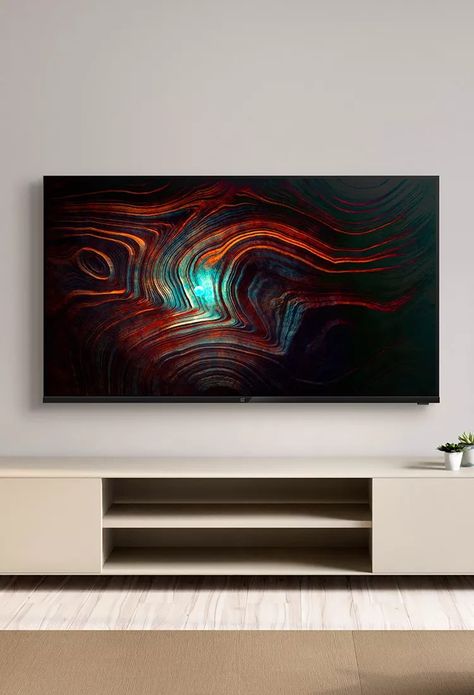 OnePlus tv y series 43 inches Tv On Wall, Living Room Tv Wall, Living Room Tv, Tv Wall, Video Streaming, Ivy, Tv, Living Room, Wall