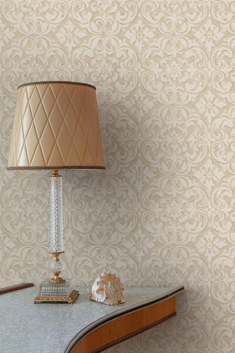 Grandeco Wall Texture Design Bedrooms, Wall Wallpaper Texture, Wallpaper For Walls Interiors, Ornamental Scroll, Wallpaper Bedroom Feature Wall, Room Wallpaper Designs, Wallpaper Designs For Walls, Wallpaper Design For Bedroom, Royal Wallpaper