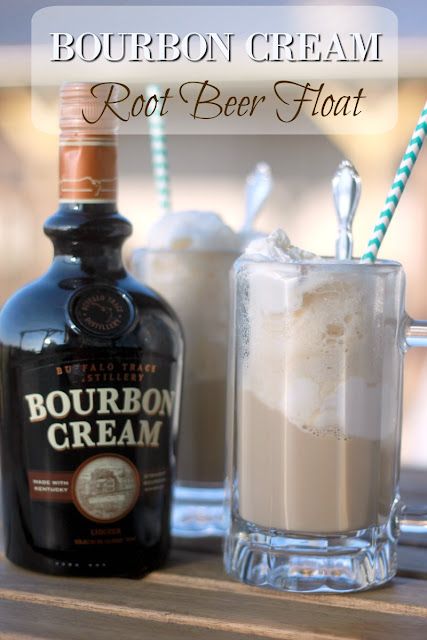 Root Beer Floats, Bourbon Recipes, Bourbon Cream, Fall Cocktails Recipes, Bourbon Drinks, Yummy Alcoholic Drinks, Boozy Desserts, Beer Float, Boozy Drinks