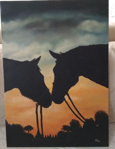 Diy Western Paintings Canvases, Horse Painting Ideas On Canvas, Western Canvas Painting Ideas, Animal Painting Ideas On Canvas, Painting Ideas Horse, Easy Country Paintings On Canvas, Horse Painting Ideas, Western Painting Ideas On Canvas, Painting Ideas Animals