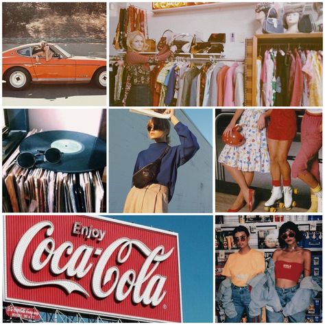 80s Instagram Feed, Old Instagram Feed, Vintage Instagram Feed, Lane Aesthetic, 70s Summer, Indie Streetwear, Vintage Instagram, Fashion Moodboard, Old Photography