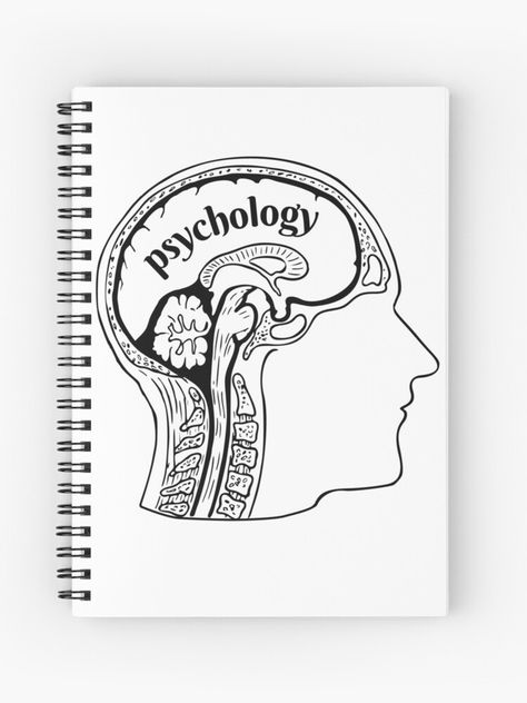 Available on redbubble Gifts for psychologists, psychology student aesthetic, psychology major, dark academia, school psychologist, anatomy, brain, cognitive science Psychology Notebook Cover Design, Psychology Drawing Easy, Psychologist Aesthetic Art, Psychology Doodle Art, Psychology Book Cover Design, Cover Page For Psychology Project, Psychology Practical File Cover Design, Psychology Drawing Illustrations, Psychology Notebook Cover