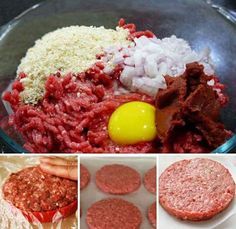 Homemade Hamburger Patties Homemade Hamburger Patties, Burger Patty Recipe, Hamburger Recipes Patty, Beef Patties, Homemade Hamburger, How To Cook Burgers, Hamburger Meat Recipes, Homemade Hamburgers, Homemade Burgers