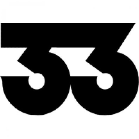 Logo of Canal 33 33 Number, Number Icons, Club 33, Number Fonts, Identity Inspiration, Logo Number, Number Design, Brand Logos, Numbers Font