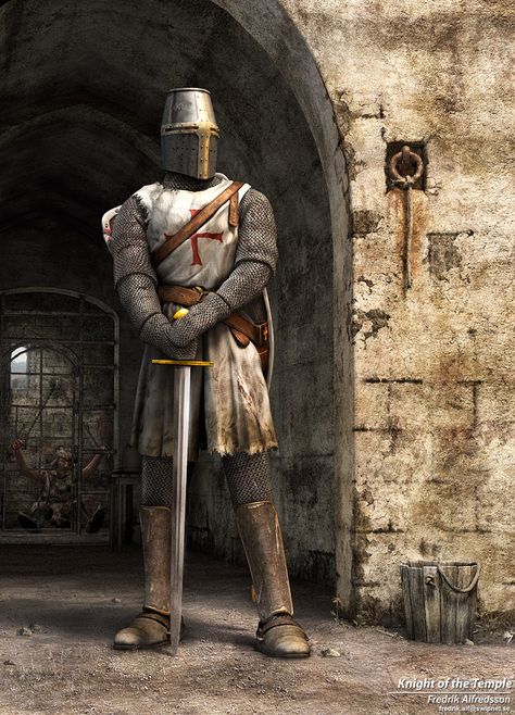 Knight, the armour weighed more than a hundred pounds. How crazy is that! Temple Knights, Crusader Knight, Armadura Medieval, Knight In Shining Armor, Knight Armor, Medieval Knight, Armor Of God, Medieval Armor, Medieval History