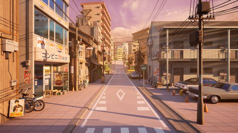 Street Wallpaper, Tokyo Streets, Wattpad Background, Anime Places, Anime City, Tokyo City, Japan Street, Desktop Wallpaper Art, Cute Desktop Wallpaper