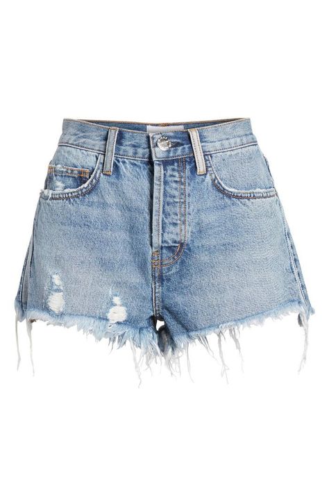 And Now, the Cutest Denim Shorts for a Spring Getaway Jeans Png, Outfit Png, Denim Cutoff Shorts, Dream Clothes, Jeans Shorts, Capsule Wardrobe, Clothing Items, Trendy Outfits, Stylish Outfits