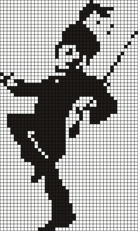 MCR Black Parade Alpha Friendship Bracelet Pattern #19464 - BraceletBook.com Mcr Black Parade, Art Perle, Pixel Art Templates, Embroidery Bracelets, Pixel Crochet, Pixel Art Grid, Kandi Patterns, Black Parade, Tapestry Crochet Patterns