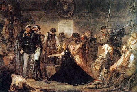 "Zakuwana Polska (Polonia, Rok 1863)" Jan Matejko - Artwork on USEUM Poland History, Victorian Art, Office Art, National Museum, Historical Fiction, Historical Photos, Vintage Posters, Art Wallpaper, Mona Lisa