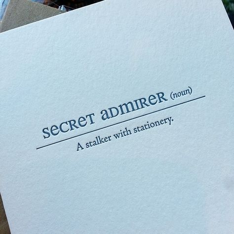 secret admirer: a stalker with stationery Stalker Aesthetic Quotes, Stalker Vibes Aesthetic, Secret Admirer Quotes For Him, Obsessed Stalker Aesthetic Dark, Stalker Prompts, Secret Admirer Aesthetic, Stalker Core, Samara Core, Stalking Aesthetic