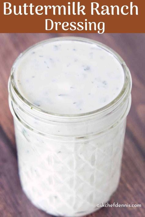 Homemade Buttermilk Ranch Dressing, Homemade Buttermilk Ranch, Ranch Dressing Recipe Homemade, Buttermilk Ranch Dressing, Restaurant Style Recipes, Delicious Salad Dressings, Buttermilk Dressing, Buttermilk Ranch, Ranch Dressing Recipe